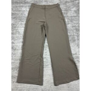 Shinestar Pants Womens Large Gray Wide Leg‎ Polyester Slit Career